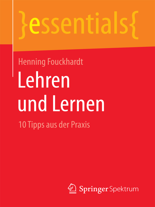 Title details for Lehren und Lernen by Henning Fouckhardt - Available